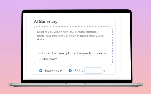 Screenshot of Visla's AI-Powered Video Editing for Business feature, enhancing video production with AI tools tailored for business use.